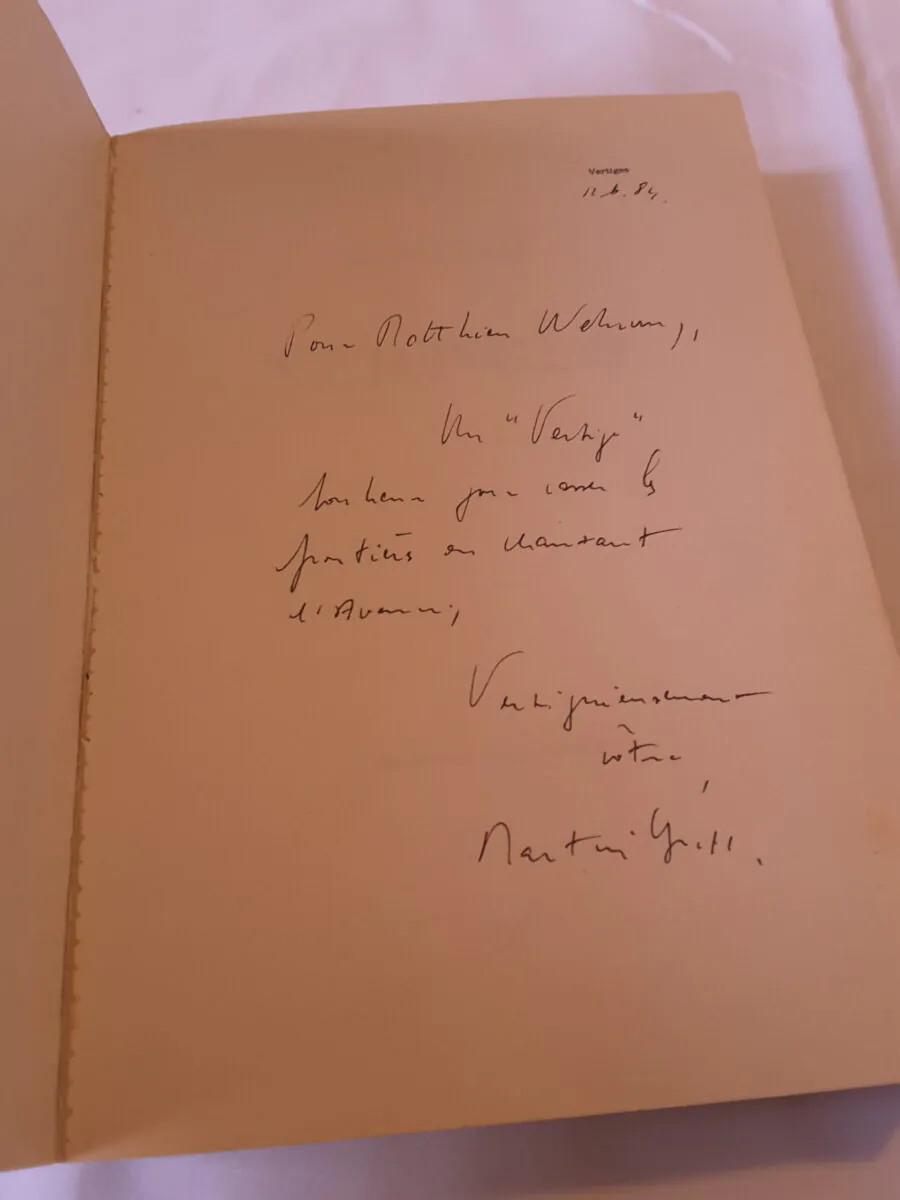 Exceptionnel : Livre Vertiges de Martin Graff (1984) – Édition Originale Dédicacée – Image 4
