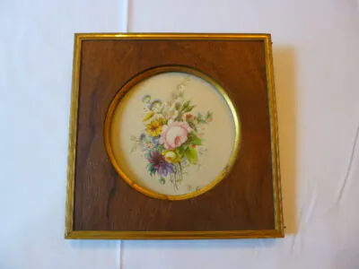 Exclusivité : Peinture Miniature Romantique du XIXe Siècle – Signée P. Crismanovich