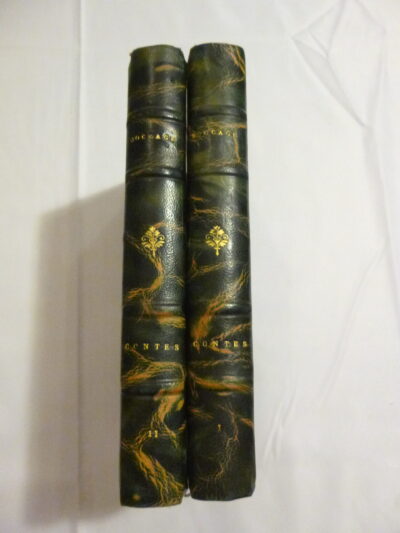 Les Contes de Boccace, Décaméron, Traduction nouvelle de l’italien, tome 1 et 2, Paris, Henri Béziat, Éditeur, 1936, exemplaire sur vélin en deux tomes, numéroté 70
