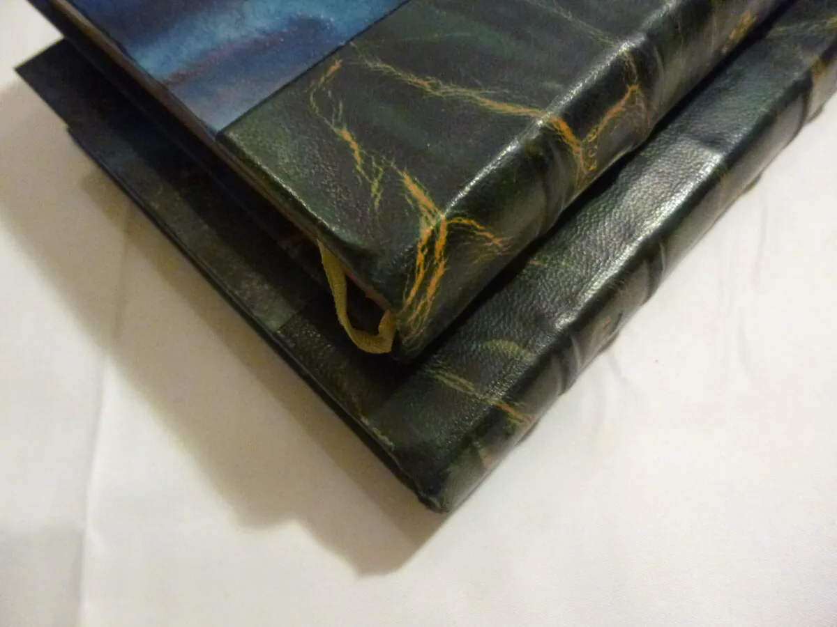 Prestigieux Exemplaire Numéroté des Contes de Boccace 1936 (Décaméron) – 2 Vol. sur Vélin – Reliure Demi-Cuir – Image 5