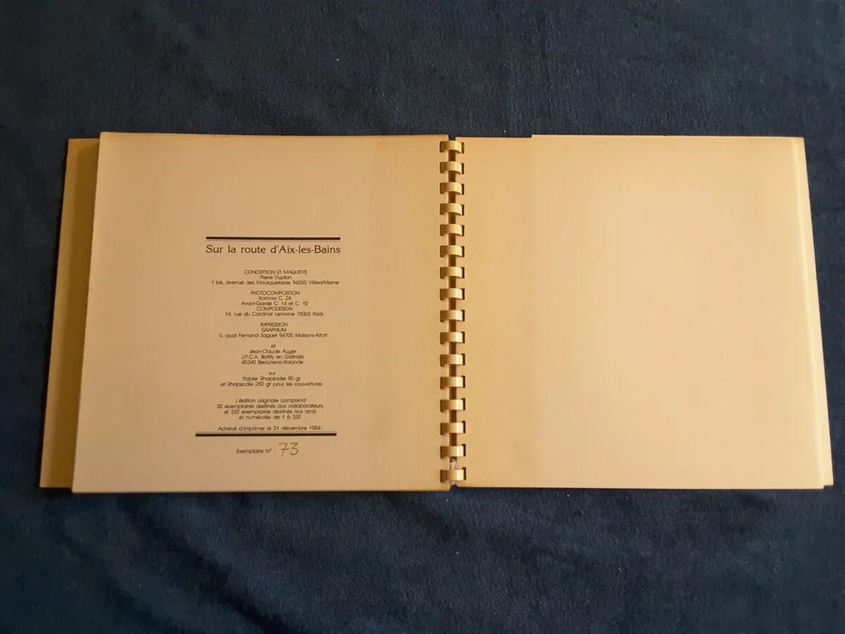 Victor Hugo, Sur la route d’Aix-les-Bains, par Pierre Duplan de l'École Estienne, 1984, exemplaire numéroté 73 des 350 de l'édition originale – Image 7