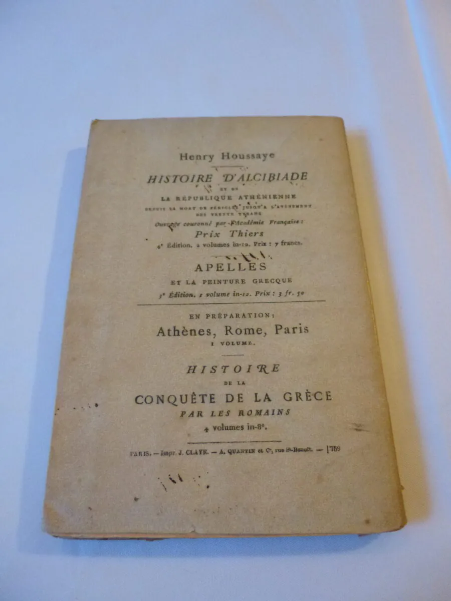 RARE – Édition Originale 1876 : Le Premier Siège de Paris - Henry Houssaye (Avec Carte Dépliante) – Image 2