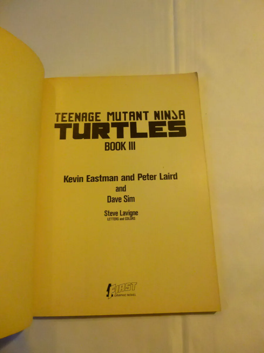 Collector ! Teenage Mutant Ninja Turtles Book III (1989) – TMNT Vintage First Comics VO – Image 4