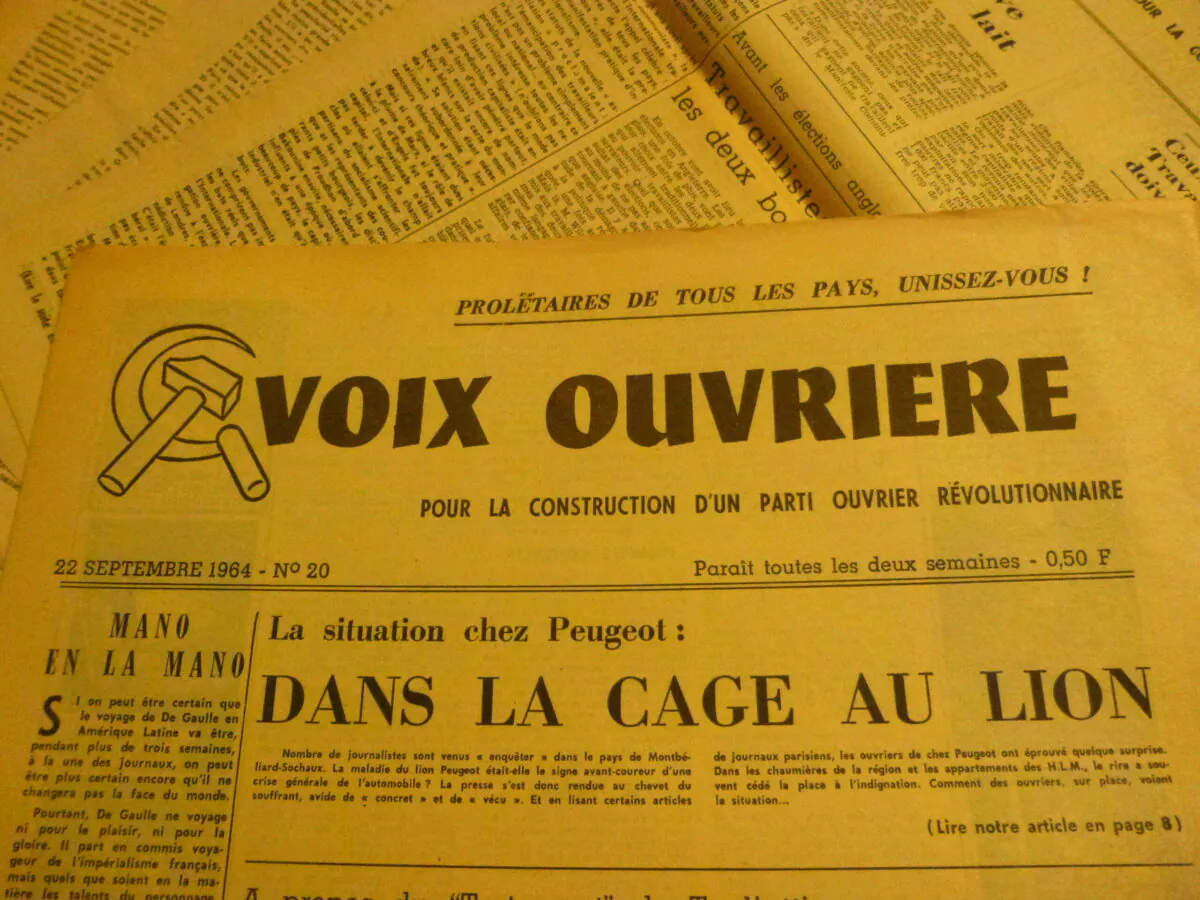 Rare Lot de Journaux Voix Ouvrière 1964 et Tract Étudiants Communistes – Image 14