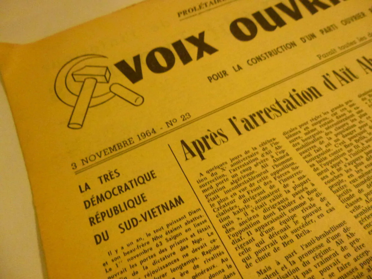 Rare Lot de Journaux Voix Ouvrière 1964 et Tract Étudiants Communistes – Image 18