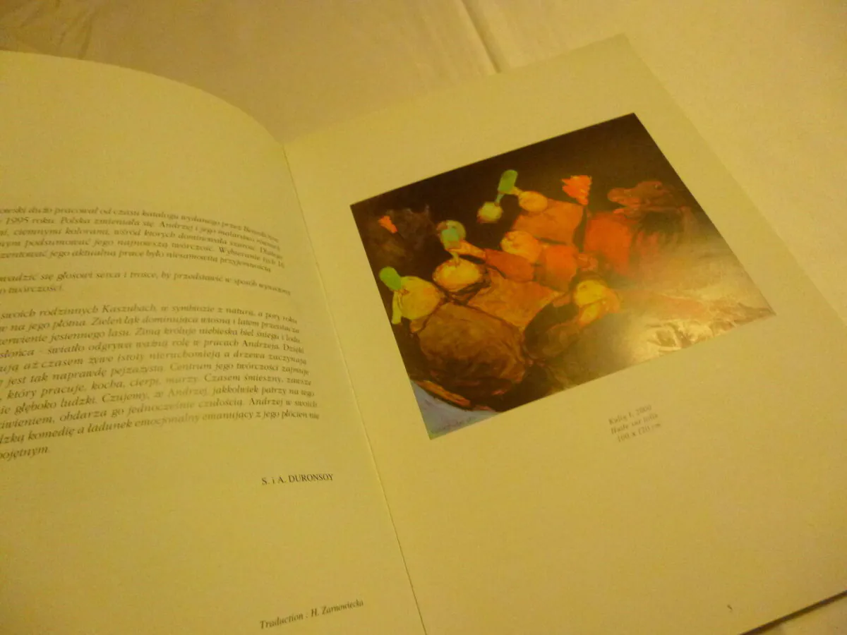 Rare Catalogue d’Art – Andrzej Umiastowski – Livre d'Exposition Peinture – Travaux récents (circa 2000) – Image 3