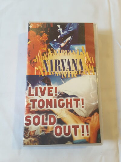 Cassette VHS 1994, Nirvana, Live Tonight Sold out , Kurt Cobain, vintage