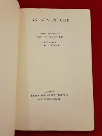 An Adventure, Anne Moberly and Eleanor Jourdain, Faber & Faber, London, 1931, fourth edition with further additional matter. L’affaire des “Fantômes du Trianon”