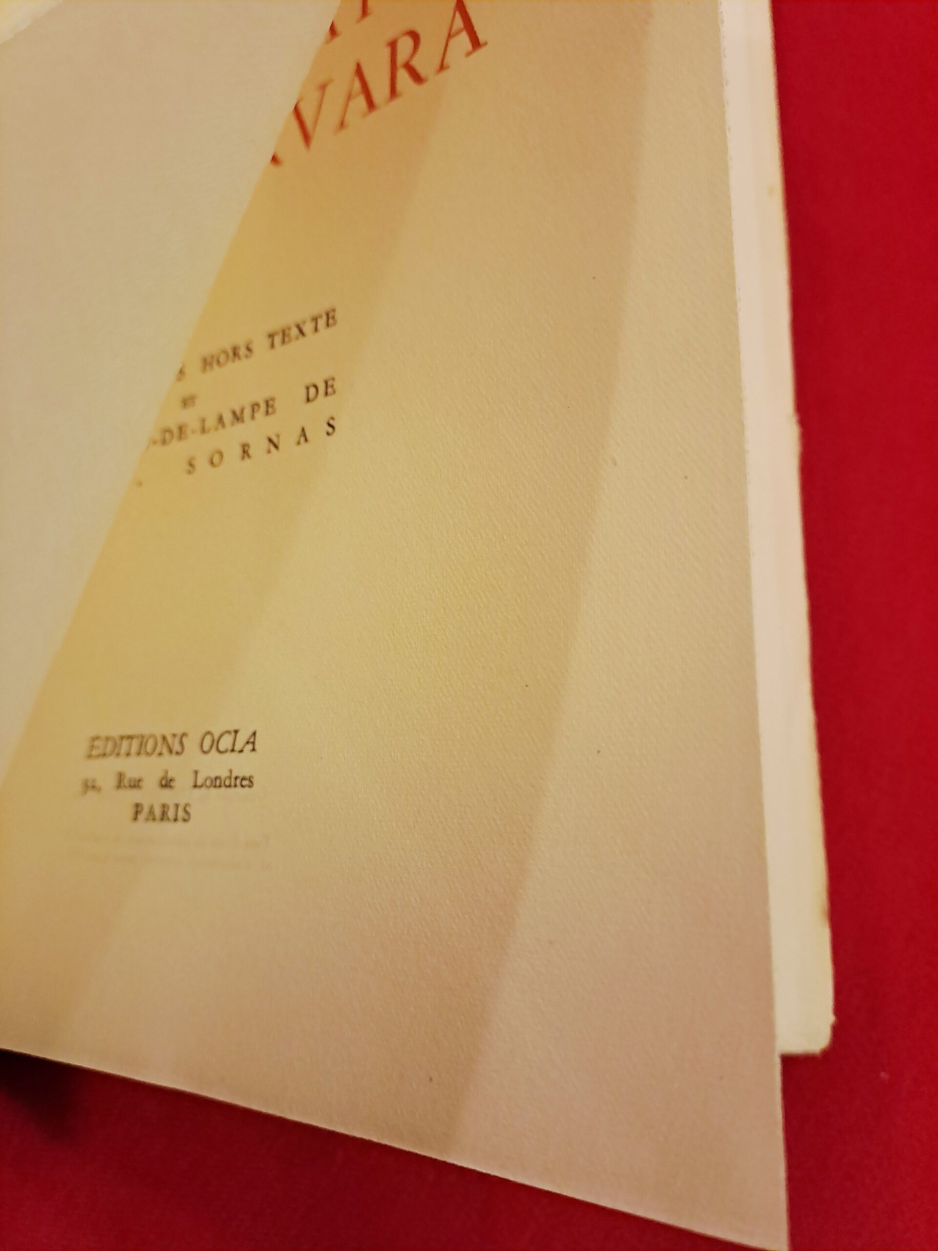 Le Solitaire de la Cervara, Francis Ambrière, Illustré par R.-J. SORNAS, Éditions Ocia, Paris, 1946, édition originale numérotée sur vélin de luxe, non coupé, exemplaire numéro 461 – Image 6