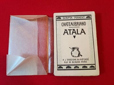 Livre ancien – ATALA – Chateaubriand – Éd. À l’enseigne du Pot Cassé (1927) – Numéroté