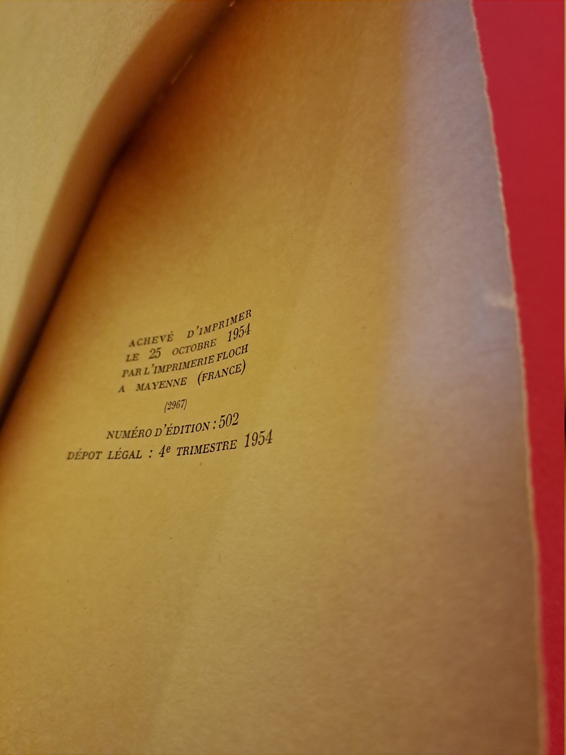 Dans l'abîme du temps, Lovecraft, 1954, éditions Denoël, collection « Présence du futur », édition originale française, première édition – Image 8