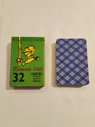 Vintage, Jeu de cartes, Tournoi 540, 32 cartes, Piquet, Belote, Manille