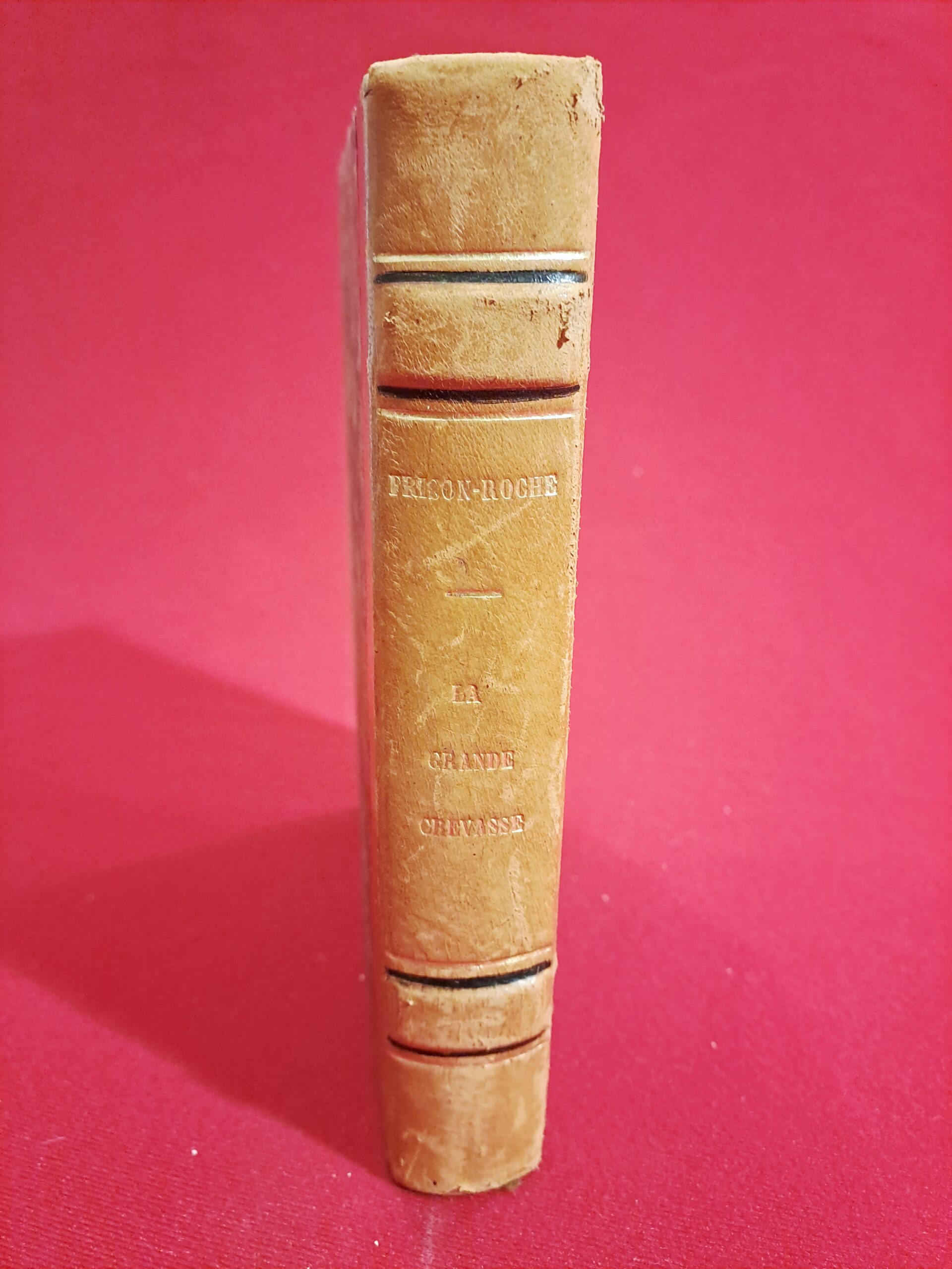 Roger Frison-Roche, La Grande Crevasse, Arthaud, Paris et Grenoble, 1948, imprimé en 1950, signé par l'auteur, relié – Image 4