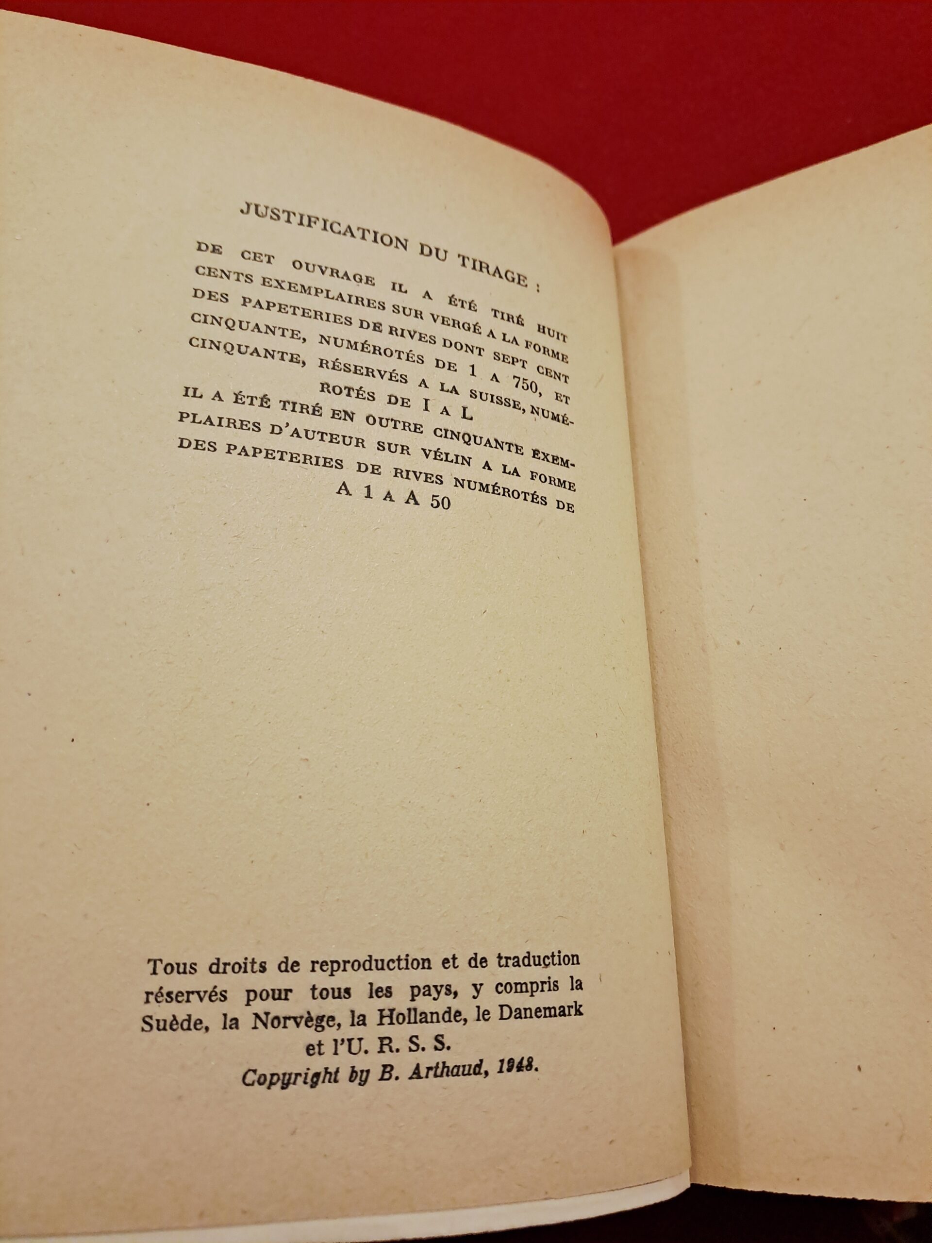 Roger Frison-Roche, La Grande Crevasse, Arthaud, Paris et Grenoble, 1948, imprimé en 1950, signé par l'auteur, relié – Image 9