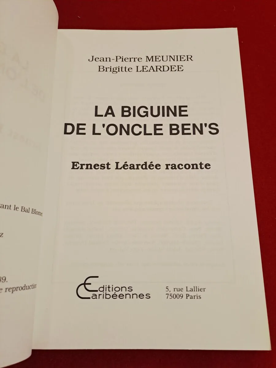 Introuvable | La Biguine de l'oncle Ben's - Édition Originale Dédicacée (1989) – Image 15