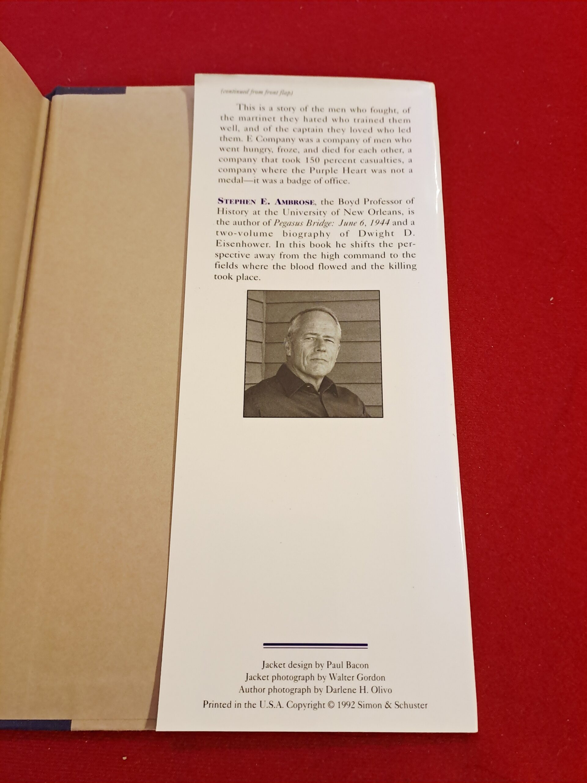 Band of Brothers, E Company, 506th Regiment, 101st Airborne from Normandy to Hitler's Eagle's Nest, Stephen E. Ambrose, published by Simon and Schuster, New York, 1992, first edition, first printing – Image 9