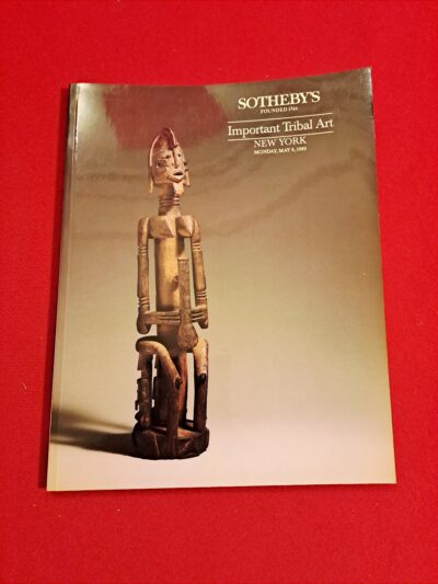 Important Tribal Art, Auction, Art primitif, Enchères, Catalogue de la vente aux enchères du 8 mai 1989 chez Sotheby’s à New york