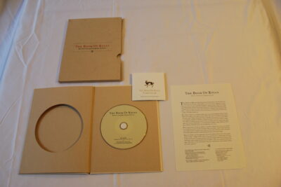 Book of Kells, cd-rom, letter and screensaver, circa 2005, Livre de Kells ou Grand Évangéliaire de saint Colomba, Trinity College Library Dublin, cdrom, lettre et économiseur d’écran