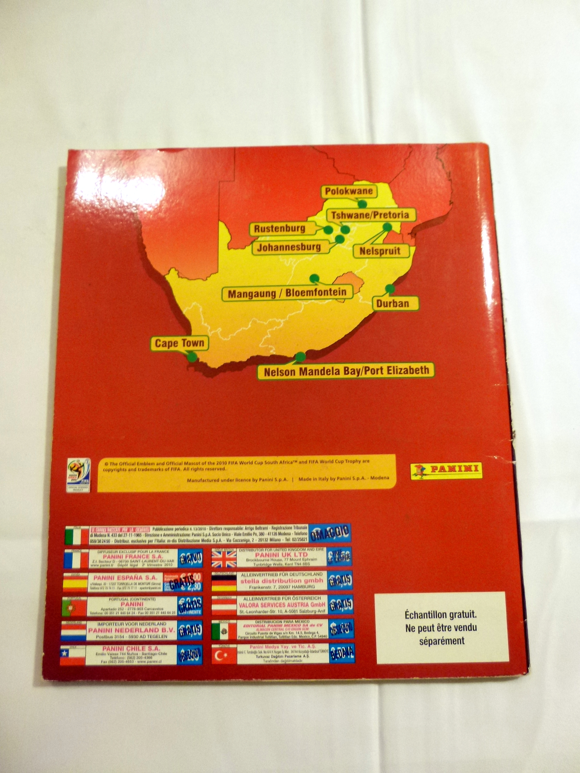 Album Panini COMPLET Fifa World Cup South Africa 2010, Coupe du Monde 2010, Afrique du Sud, RSA – Image 2