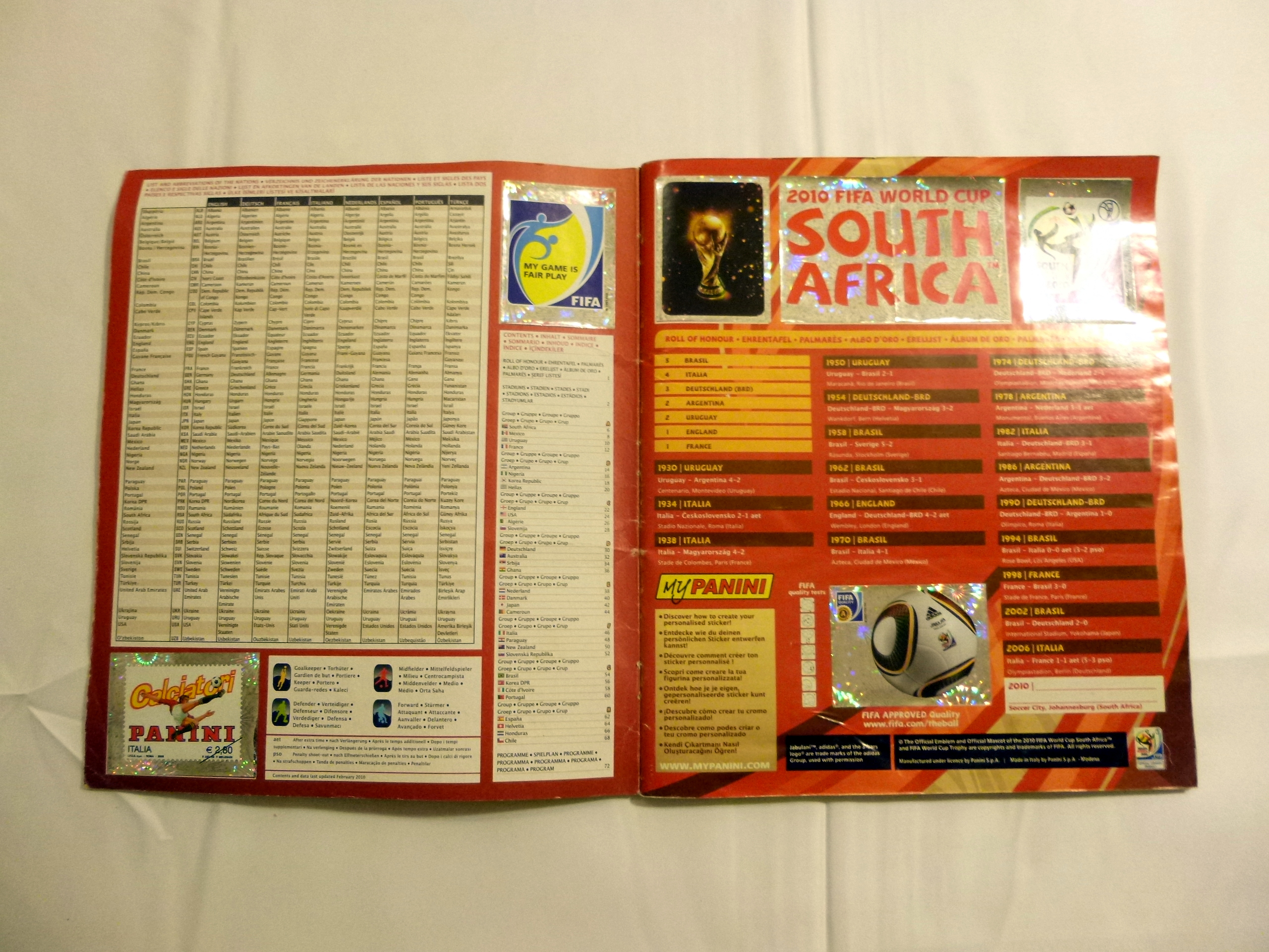 Album Panini COMPLET Fifa World Cup South Africa 2010, Coupe du Monde 2010, Afrique du Sud, RSA – Image 3