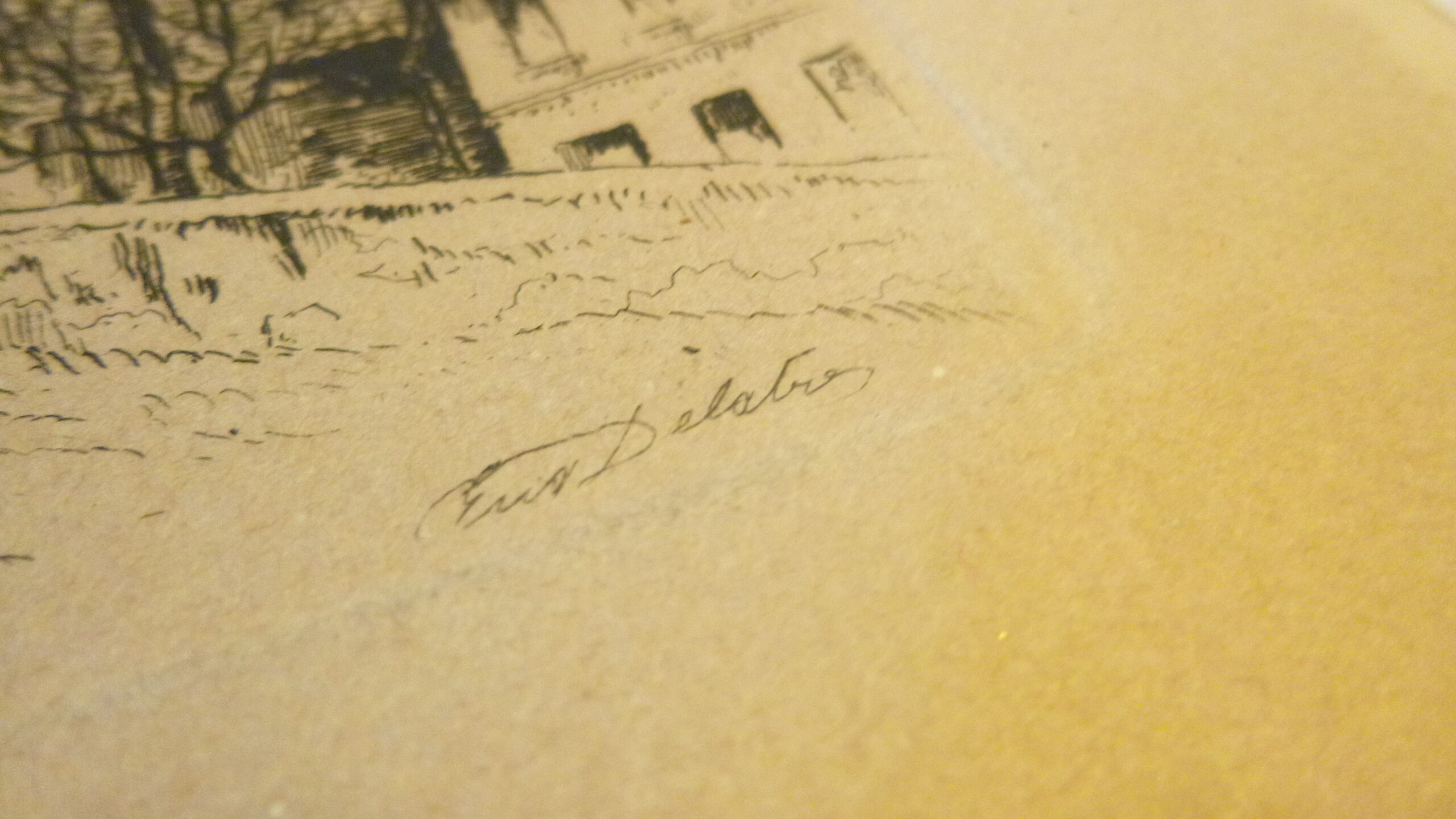 Moulin Debray, vue de la rue Lepic, Montmartre 1884, eau-forte originale d'Eugène Delâtre (Copie) – Image 4