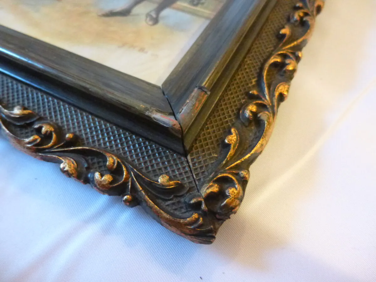 Magnificent ! Rare Antique Edwardian Shakespeare Hamlet and Ophelia Ceramic Tile by J.H. Bacon – Image 8