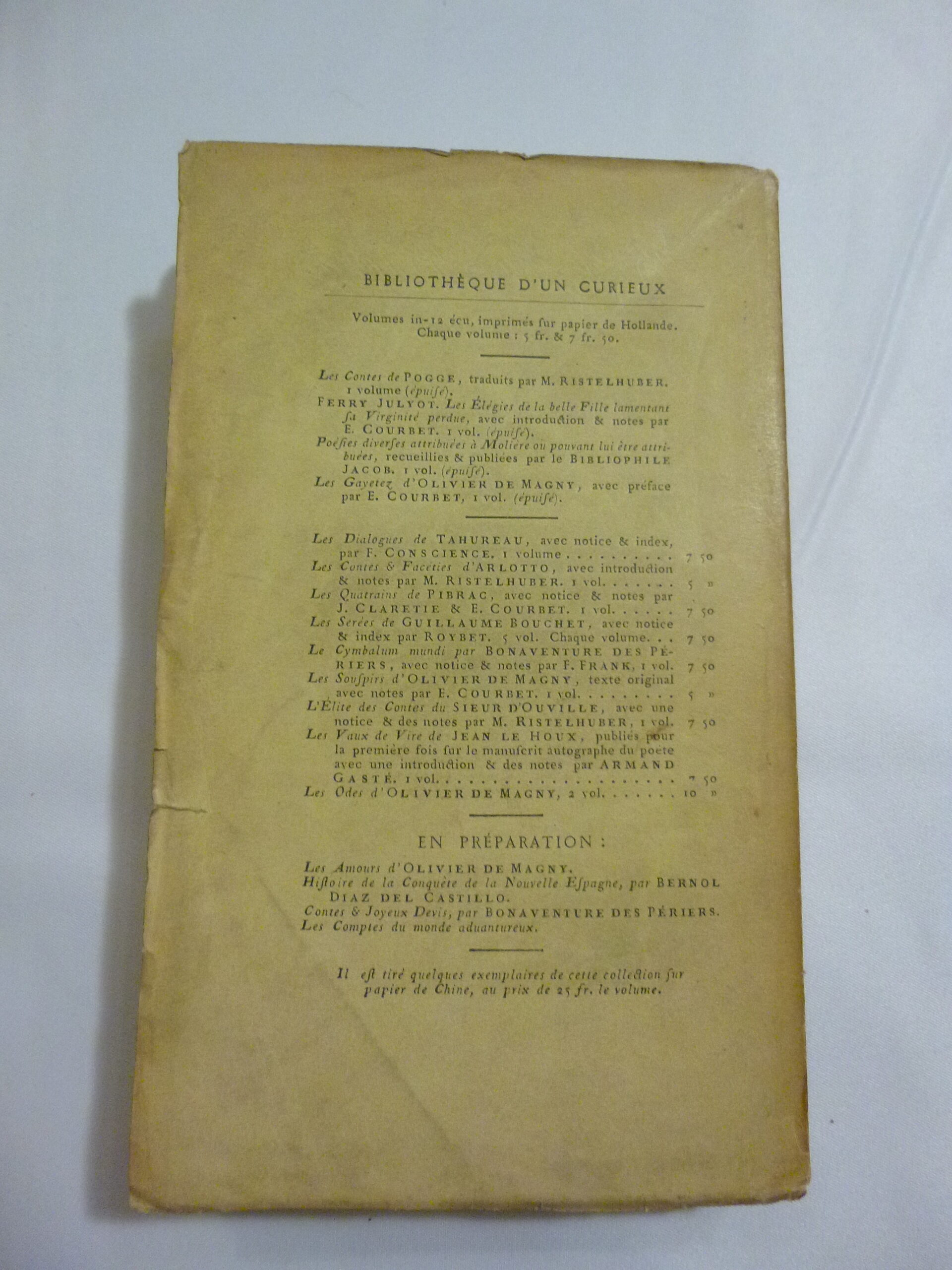Satyre Ménippée, De la vertu du Catholicon d'Espagne et de la tenue des Estatz de Paris, tome premier, Nouvelle édition, par Edouard Tricotel, 1877, Alphonse Lemerre, Paris – Image 2
