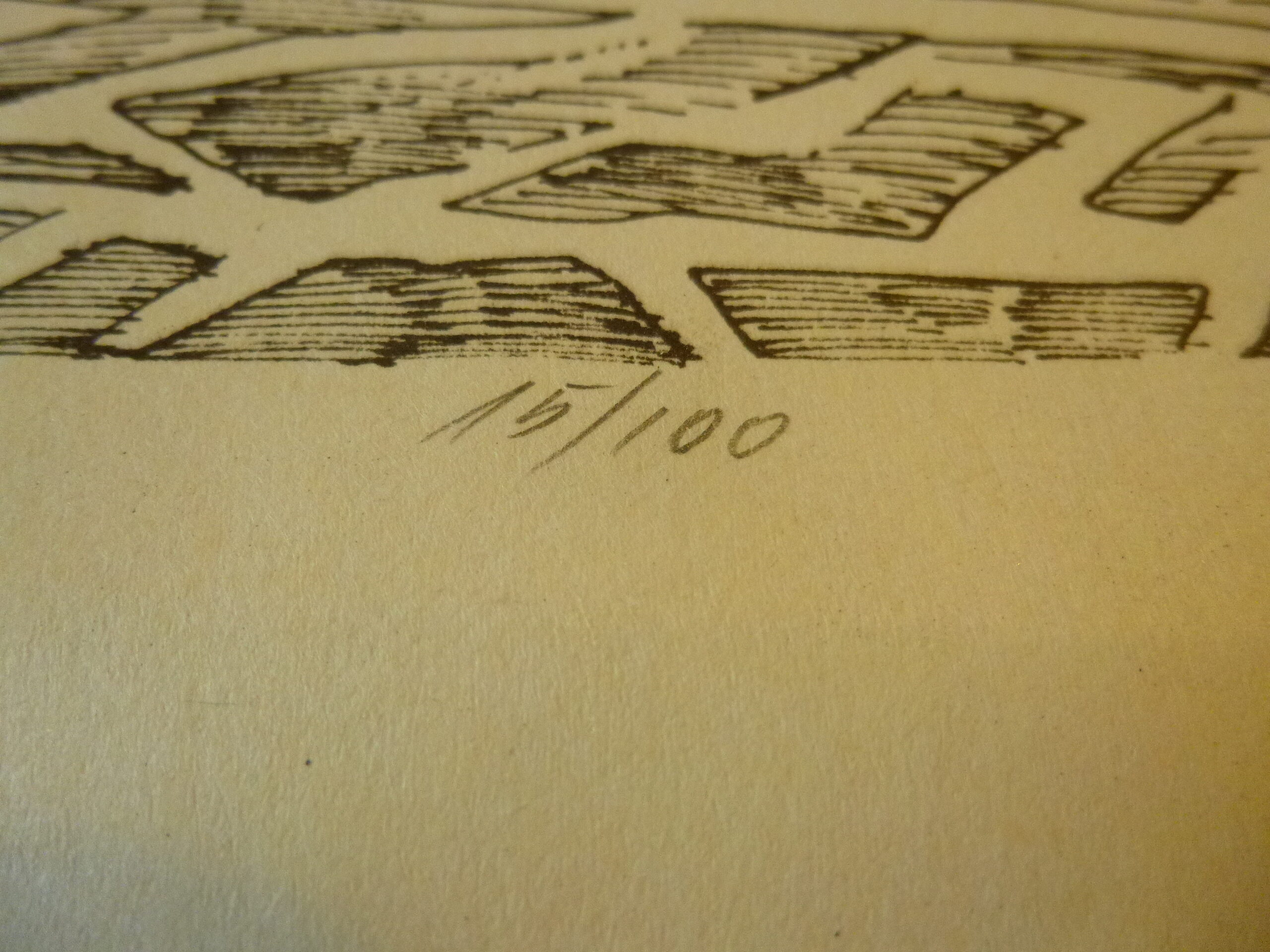 Estampe originale signée Hugo Bastos – "Catedral de Córdoba" (Tirage limité 15/100) – Image 4