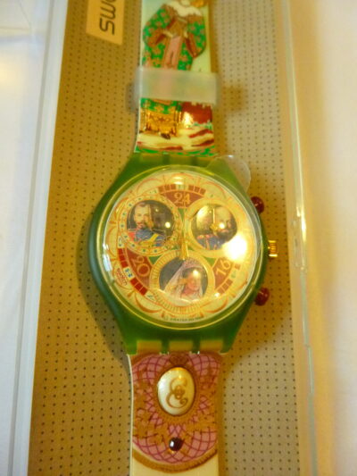 Montre Vintage Swatch Chrono “Russian Treasury” (1995) SCG107 – NEUVE (NOS) Full Set
