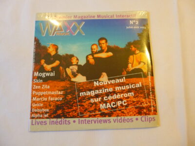 WAXX music, n°2, juillet-août 2003, Premier magazine Musical Interactif. Neuf sous cello