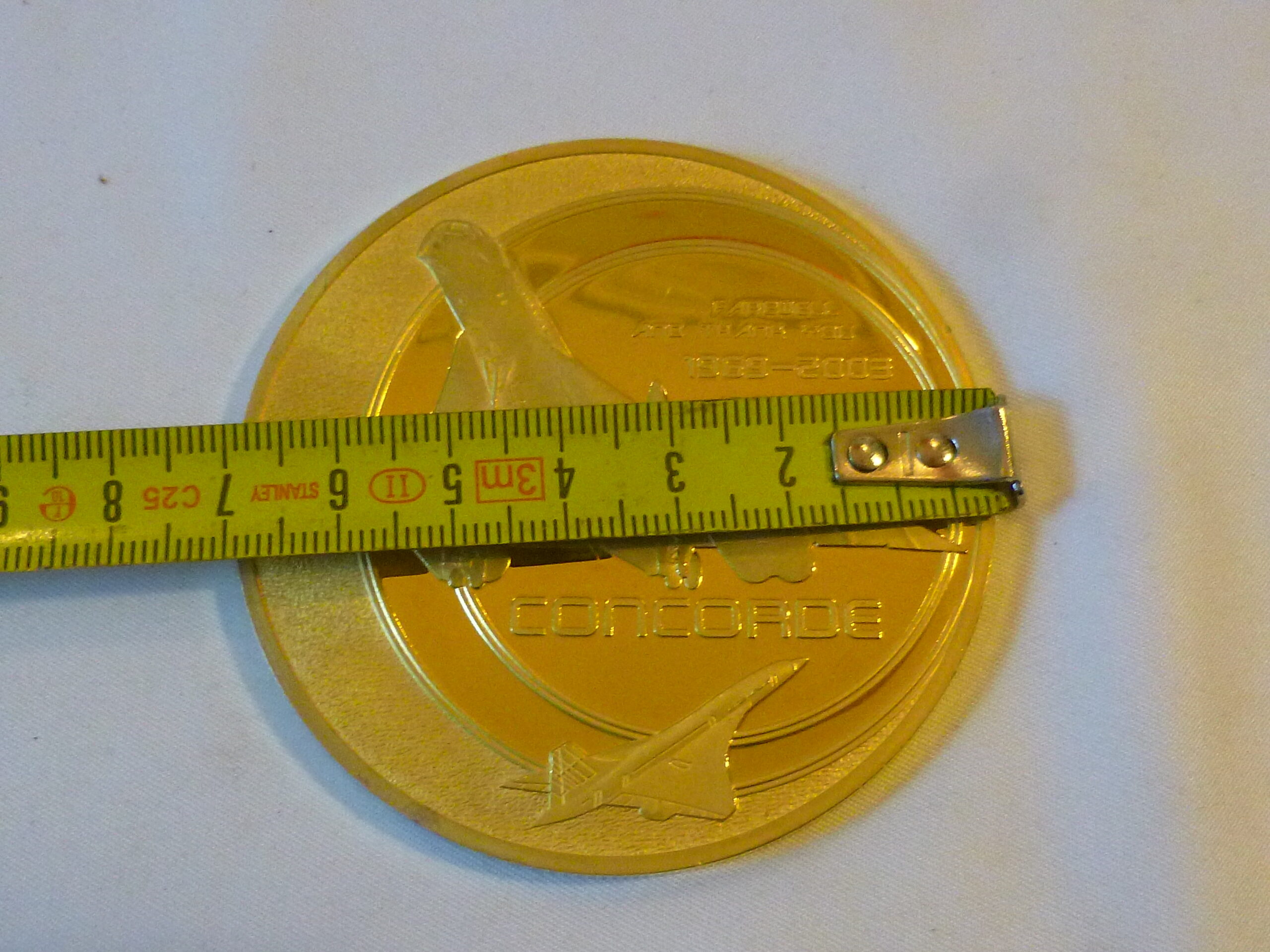 Médaille d'adieu au Concorde, Dernier Vol régulier, 31 mai 2003, New-York - Paris, 1969 - 2003 Adieu et Merci, Collector aviation, supersonique – Image 4