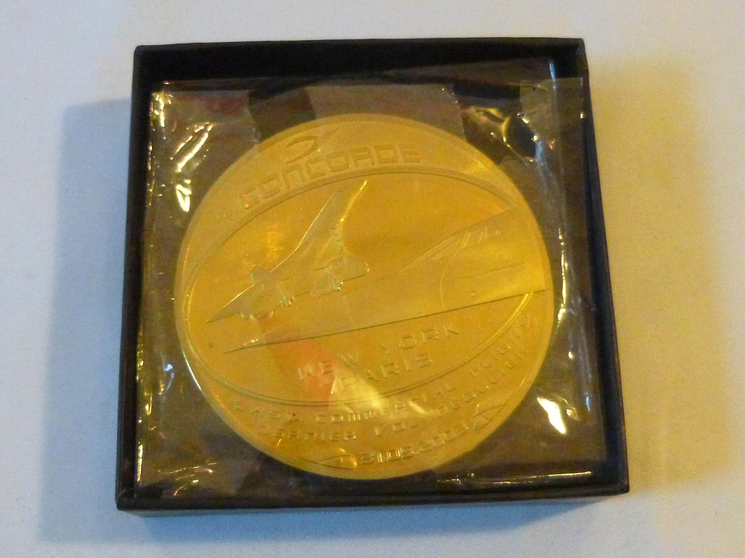 Médaille d'adieu au Concorde, Dernier Vol régulier, 31 mai 2003, New-York - Paris, 1969 - 2003 Adieu et Merci, Collector aviation, supersonique – Image 6