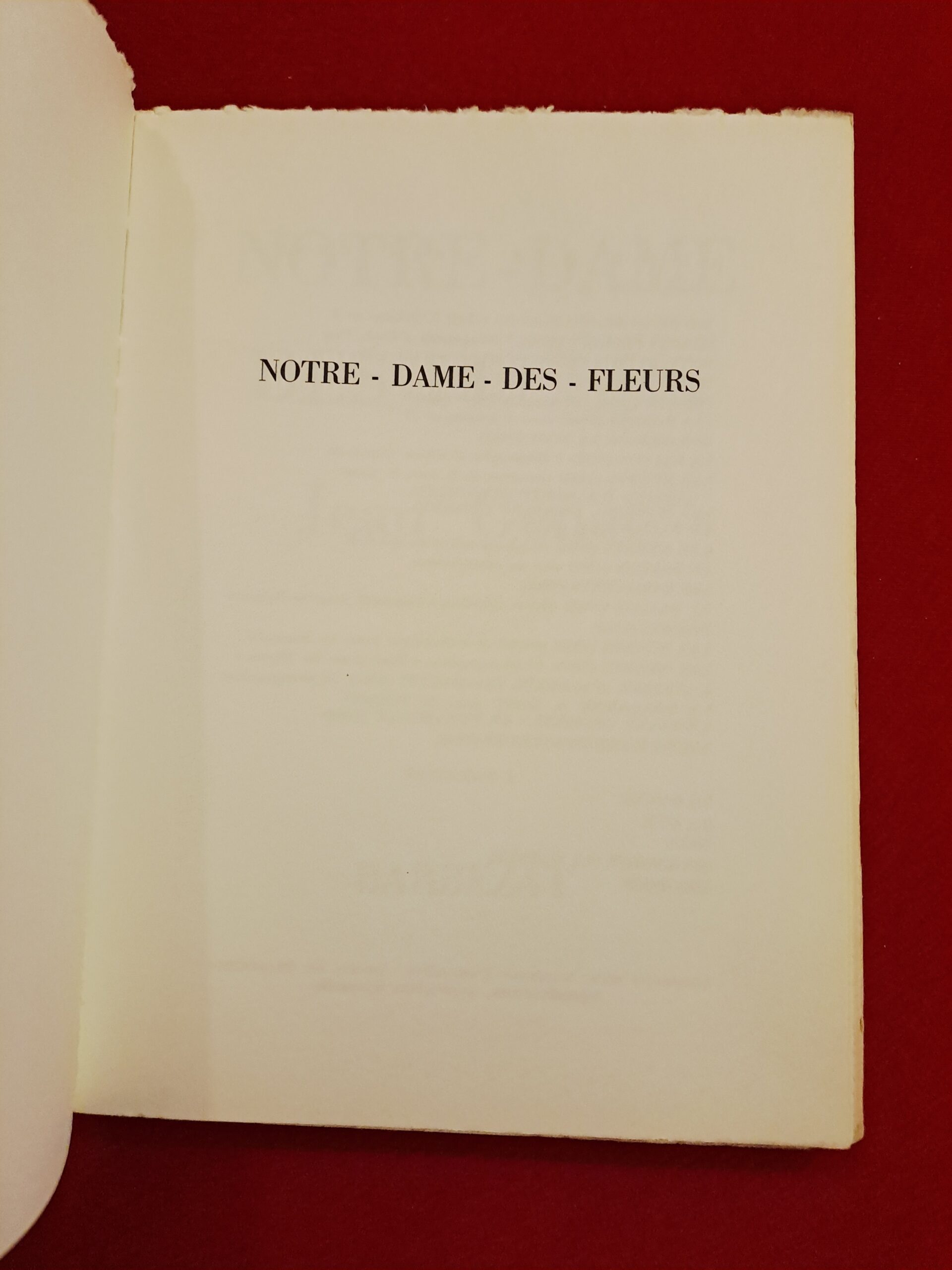 Livre ancien Notre-Dame-des-Fleurs - Jean Genet - Éd. L'Arbalète Barbezat 1966 – Image 4