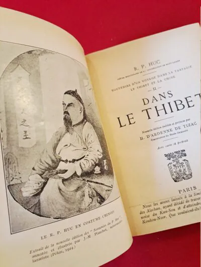 Livre Ancien : Dans le Thibet (Tome II) – R.P. Huc (Édition Plon 1926) – Avec Carte Dépliante