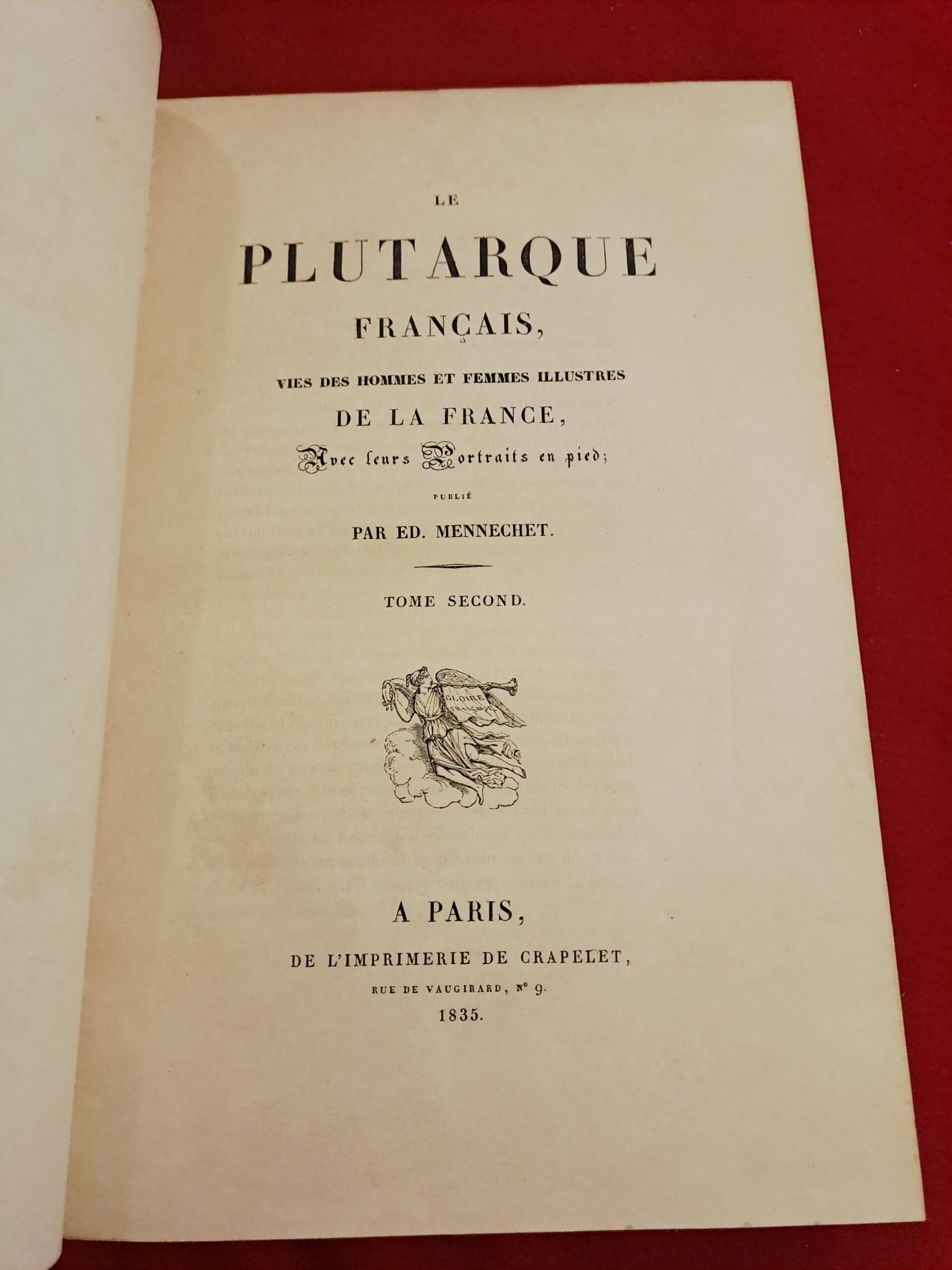 Le Plutarque Français (1835-1840) - Édition Originale - 7 Volumes (Tomes 1 à 7) – Image 4