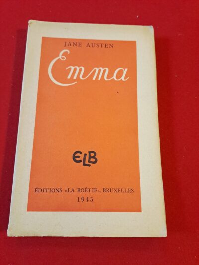 Jane Austen – EMMA (1945) Édition Numérotée Rare – Traduction Intégrale
