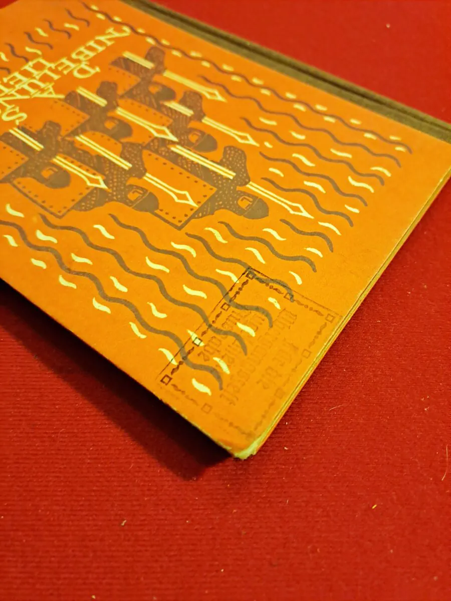 Livre Ancien "Die Nibelungen" (1924) – Édition Originale de Vienne – Illustré par Otto Schubert – Rare Variante avec Tampon Éditeur + Protège-livre Historique TSF (1938) – Image 16