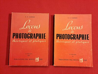 Lot 2 Livres Anciens – Leçons de Photographie Théoriques et Pratiques – A.H. Cuisinier (Éd. Paul Montel, 1954)