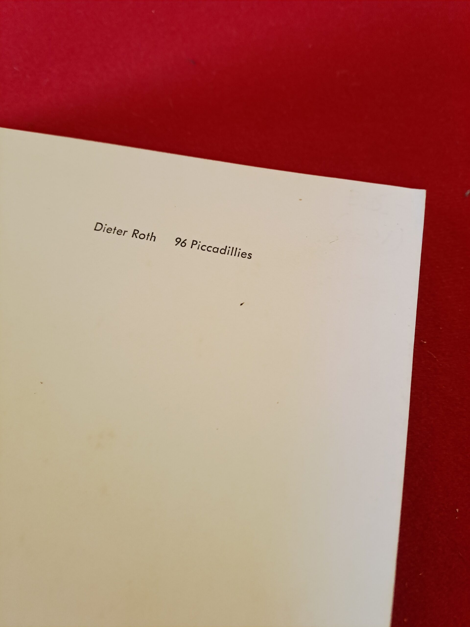 TRUE 1977 FIRST EDITION | Dieter Roth - 96 Piccadillies - Rare Fluxus Artist's Book - Very Good Condition – Image 4