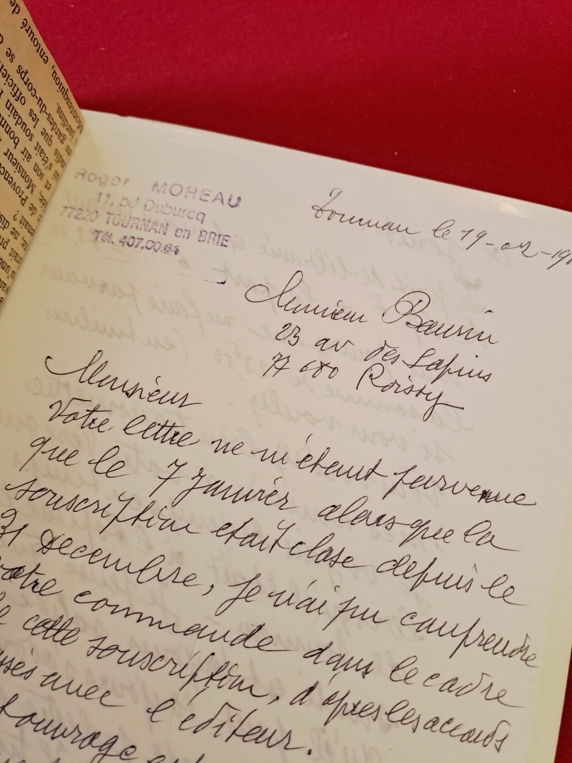 Livre Histoire TOURNAN EN BRIE (77) – Édition Originale 1984 – Rare Exemplaire Dédicacé + Lettre Manuscrite Auteur – Image 5