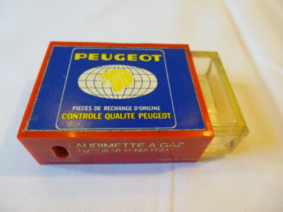 Briquet vintage LAURIMETTE à gaz PEUGEOT / SILVER MATCH – Années 70 – TBE