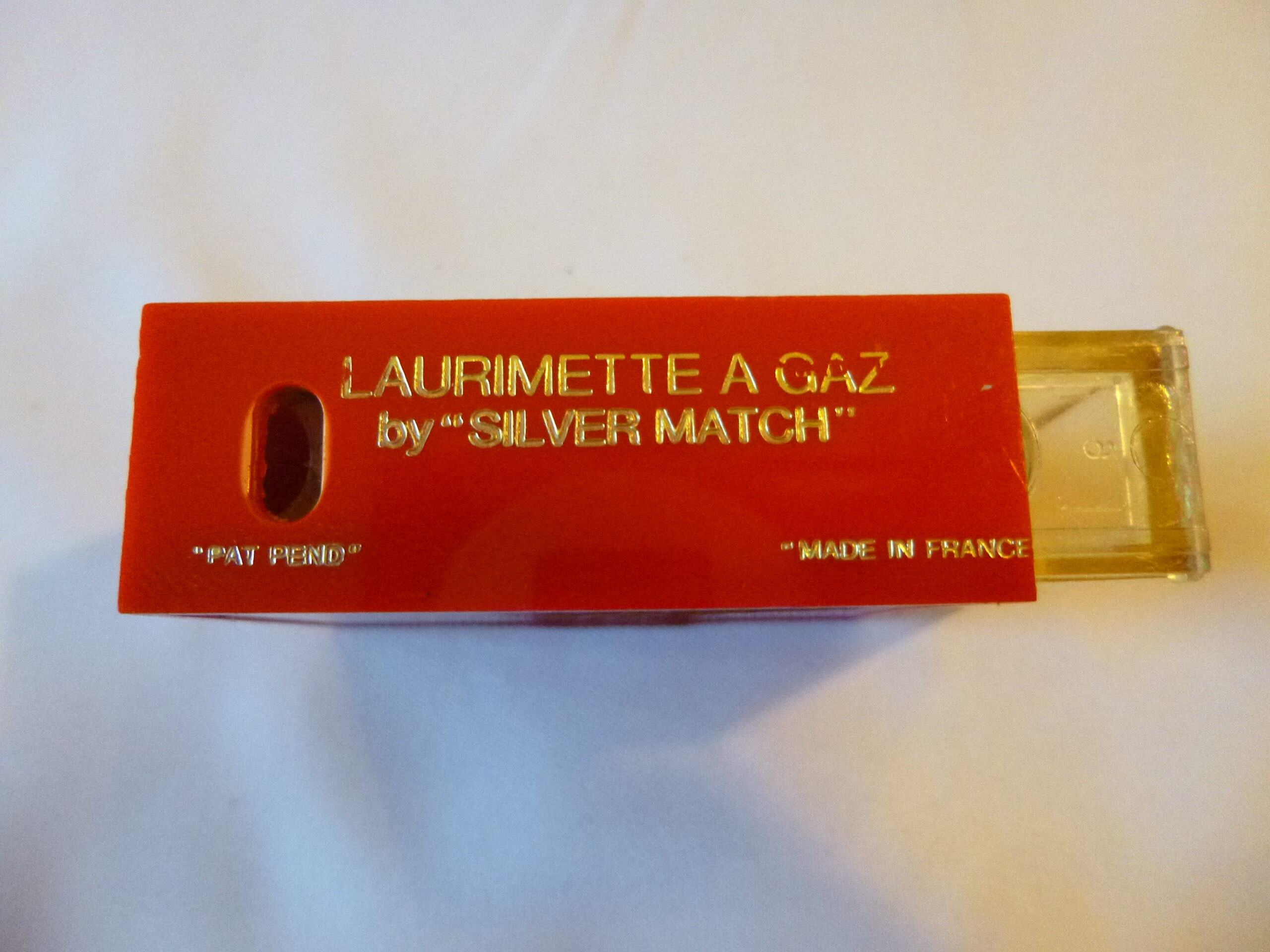Briquet vintage LAURIMETTE à gaz PEUGEOT / SILVER MATCH - Années 70 - TBE – Image 4
